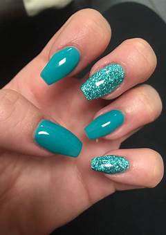 Blue And Green Acrylic Nails: The Perfect Trend For 2023