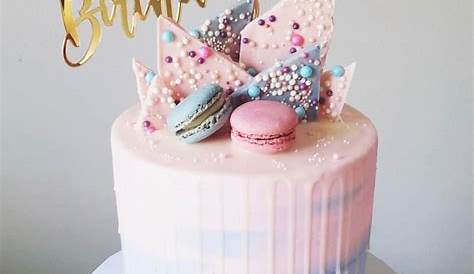 Pink and blue flower cake Birthday sheet cakes, Sheet cake designs