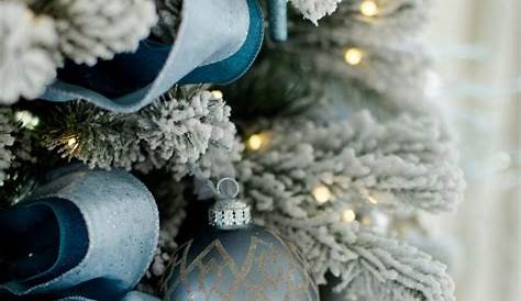 Blue And White Christmas Tree Ideas