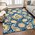 blue and yellow area rug