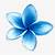 blue animated flowers png