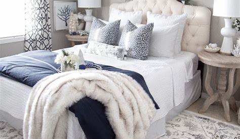 Blue and White Christmas Bedroom Decor The Lilypad Cottage