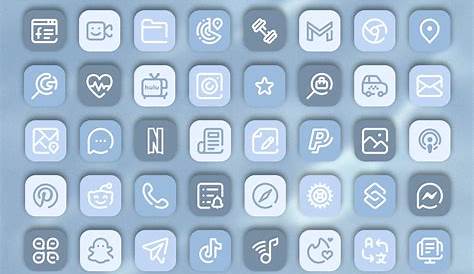 0 Result Images of Blue Icons Aesthetic Png - PNG Image Collection
