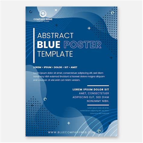 business blue flyer banner template design Download Free Vector Art