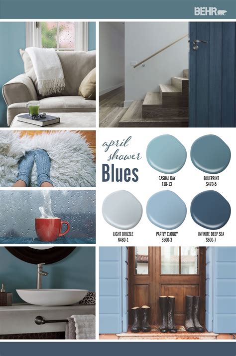 Color of the Month Light Drizzle Colorfully BEHR Blue gray paint