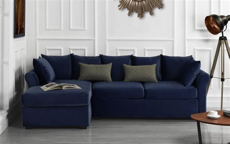 Famous Blue Gray Velvet Sectional Sofa New Ideas