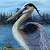 blue heron print