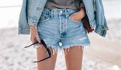 Blue Jean Shorts Outfit Spring Styled Adventures Weekend Style Beachy s Ripped