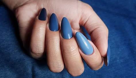 Blue Jeans Indigo Paznokcie Ombre Nails Nails, Ombre Nails, Pastel Nails Designs