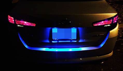 Blue Led License Plate Lights Universal 12v 54 LED Lighting Acrylic Plastic
