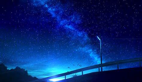 Night Sky Anime Wallpapers - Wallpaper Cave