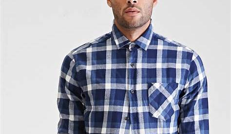 2016 Autumn Italian Style Long Sleeve Blue Plaid Flannel