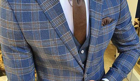 Tommy Hilfiger Modernfit Light Blue Bold Plaid Suit