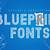 blue print font