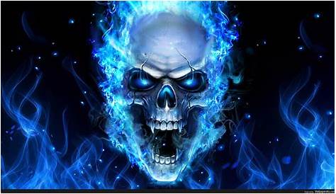 Blue skull wallpapers | Scary Wallpapers