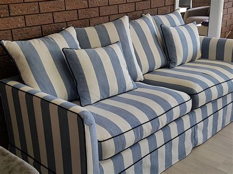 Incredible Blue Striped Sofa Uk New Ideas