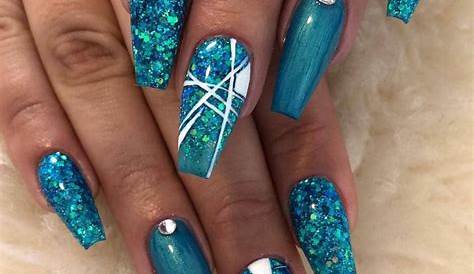 Famous Blue Summer Acrylic Nails Ideas Lara Nails