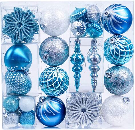 blue themed ornaments