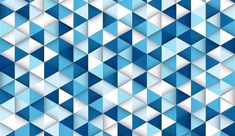 Triangle 8K Blue Pattern Wallpaper, HD Abstract 4K