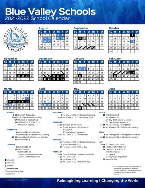 Blue Valley Calendar 2024-25