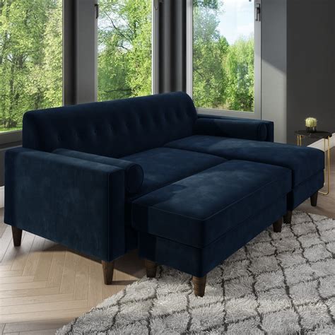 Review Of Blue Velvet Corner Sofa Bed Update Now