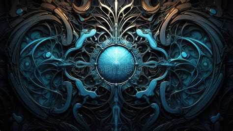 Blue Abstract Art Work