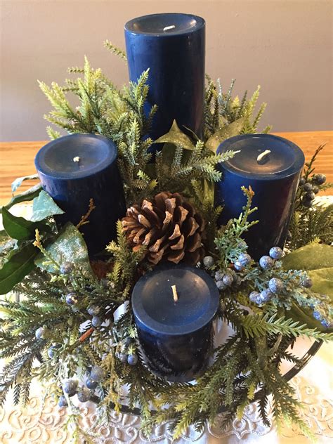 Blue Advent Wreath