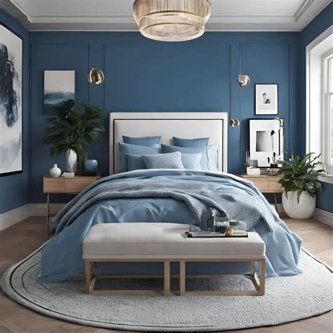 Blue Aesthetic Bedroom