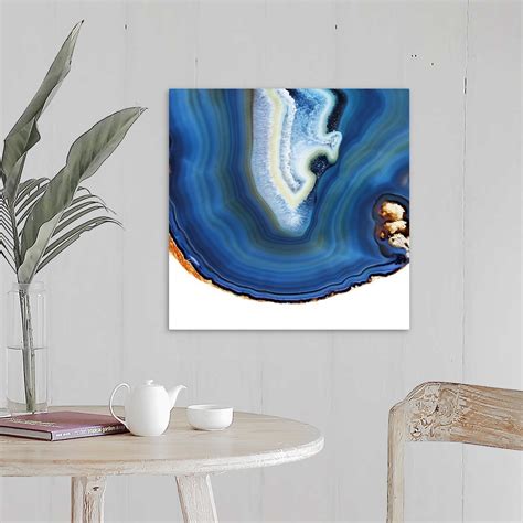 blue agate framed art