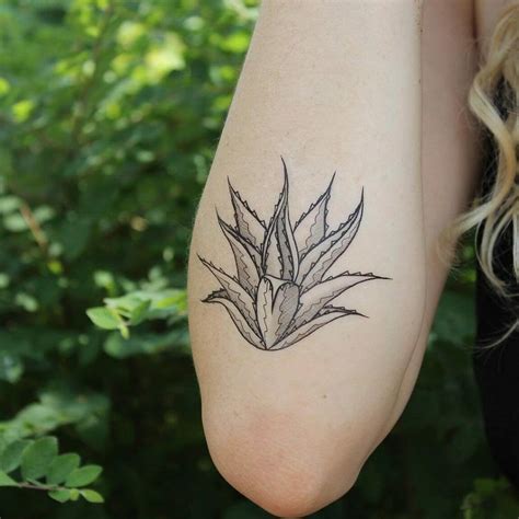 Agave Blooming Temporary Tattoo Century Plant Desert Etsy Idee per