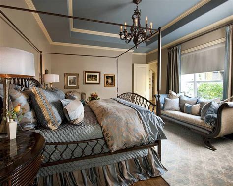 Blue And Beige Master Bedroom