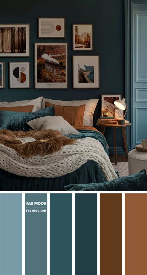 Blue And Brown Color Scheme For Bedroom