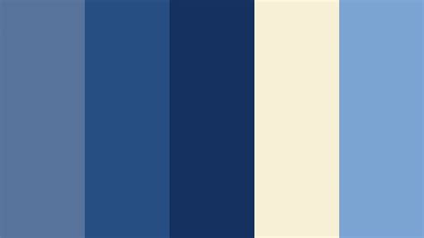 blue and cream color palette