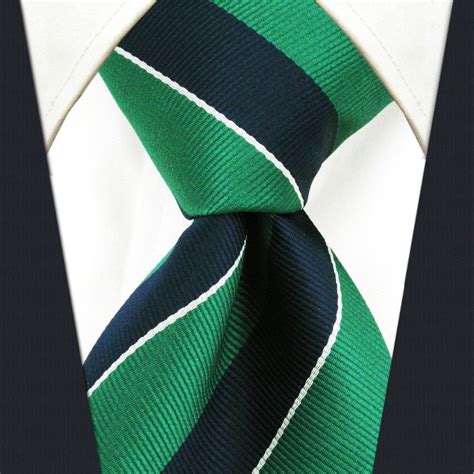 blue and green ties