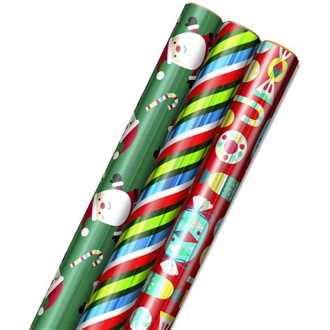 blue and green wrapping paper