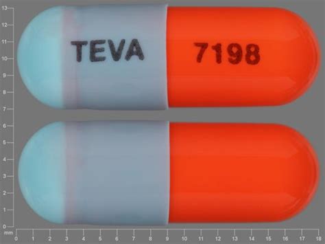 blue and orange capsule teva 7198