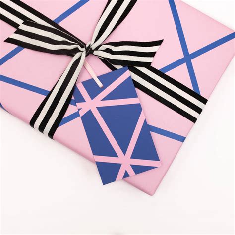 blue and pink wrapping paper