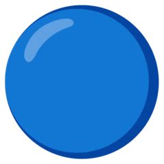 blue and white circle emoji