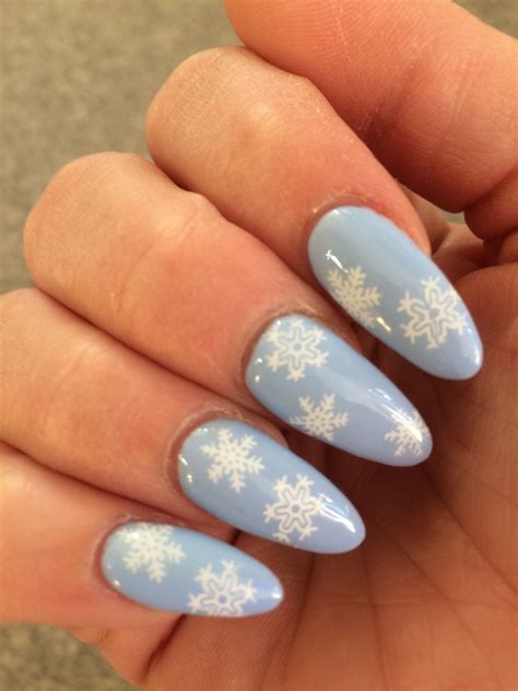 Blue and White winter Christmas Christmas nails, Nails inspiration, Nails
