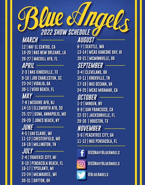 blue angels air show schedule 2015