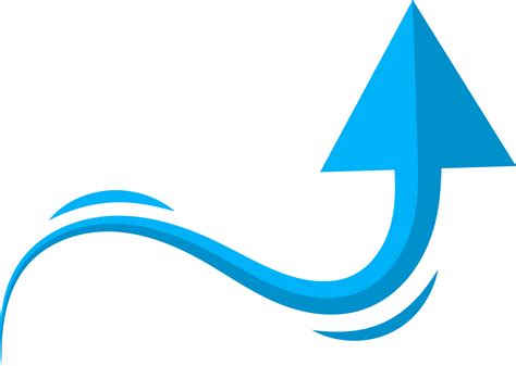 Blue Arrows Printable Curve