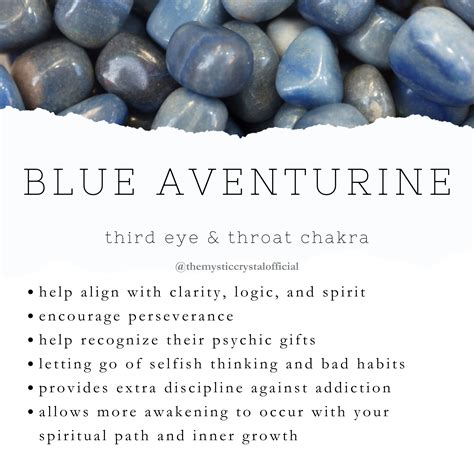 blue aventurine meaning and healing