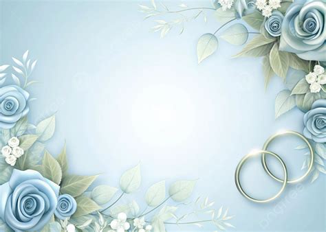 Blue Background Design For Wedding