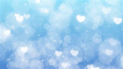 Blue Background With A Heart