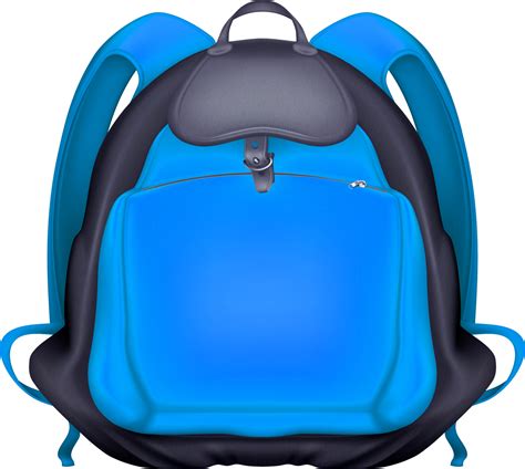Blue Backpack Png