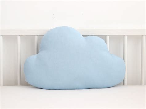 blue bedroom cloud pillows