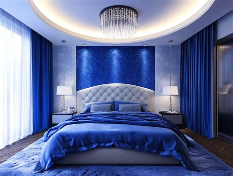 blue bedroom design bedding