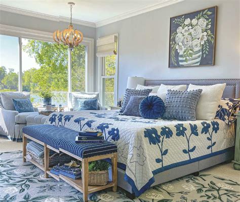 blue bedroom natural elements