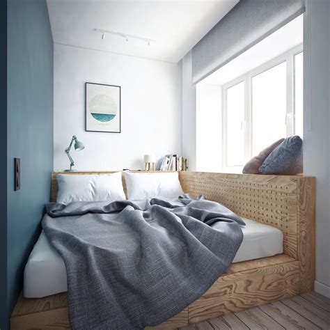 Blue bedroom with pastel tranquility