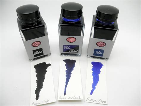 blue black fountain pen ink